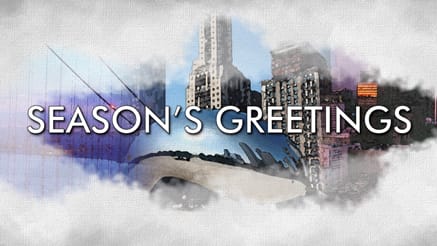 Watercolor Scenes corporate holiday ecard thumbnail