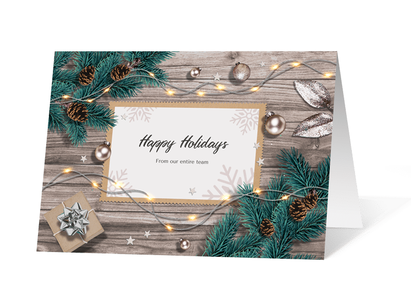 Silver Envelope Print Card