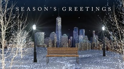 Snowy Park corporate holiday ecard thumbnail