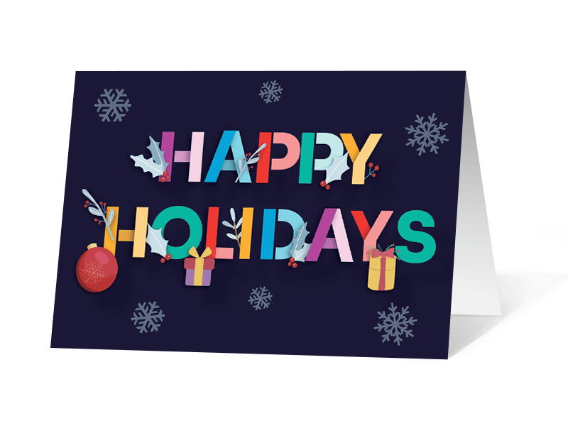 Cheerful Sentiments corporate holiday print thumbnail
