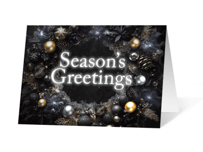 Gilded corporate holiday print thumbnail