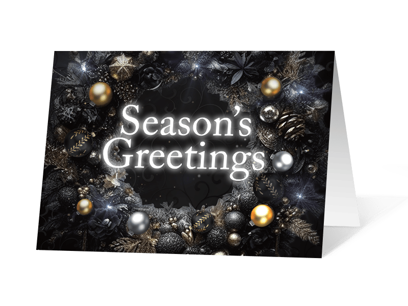 Gilded corporate holiday print thumbnail