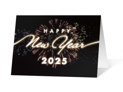 New Year Sparkle corporate holiday print thumbnail