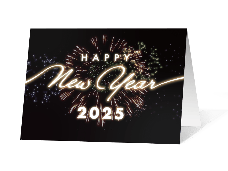 New Year Sparkle corporate holiday print thumbnail